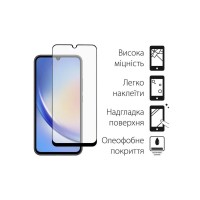 Чохол до мобільного телефона Dengos Kit for Samsung Galaxy A34 5G case + glass (Black) (DG-KM-41)