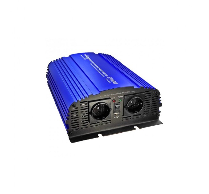 Автомобільний інвертор 12V/220V MS-2500 2500W, approximate sinusoid, USB, Shuko*2 Tommatech (29448)