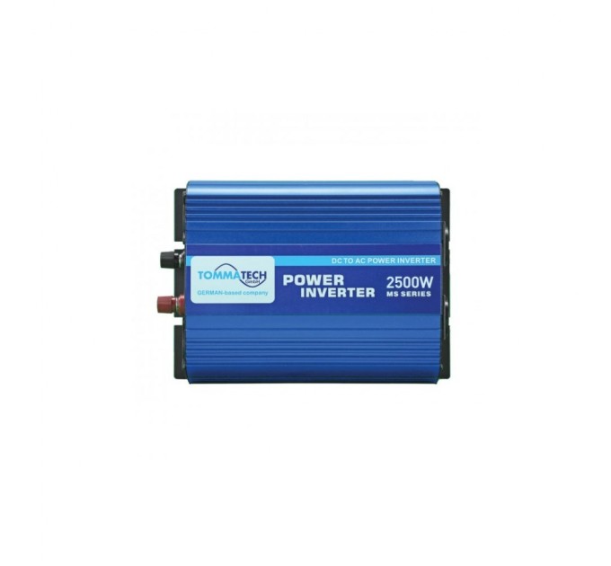 Автомобільний інвертор 12V/220V MS-2500 2500W, approximate sinusoid, USB, Shuko*2 Tommatech (29448)