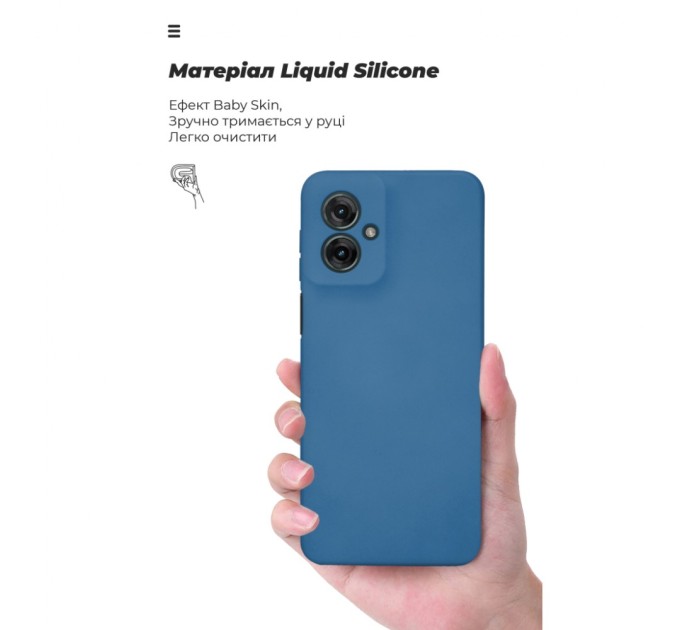 Чохол до мобільного телефона Armorstandart ICON Motorola G55 5G Camera cover Blue (ARM81208)