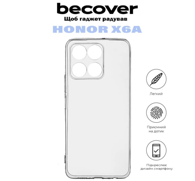 Чохол до мобільного телефона BeCover Honor X6a Transparancy (710877)