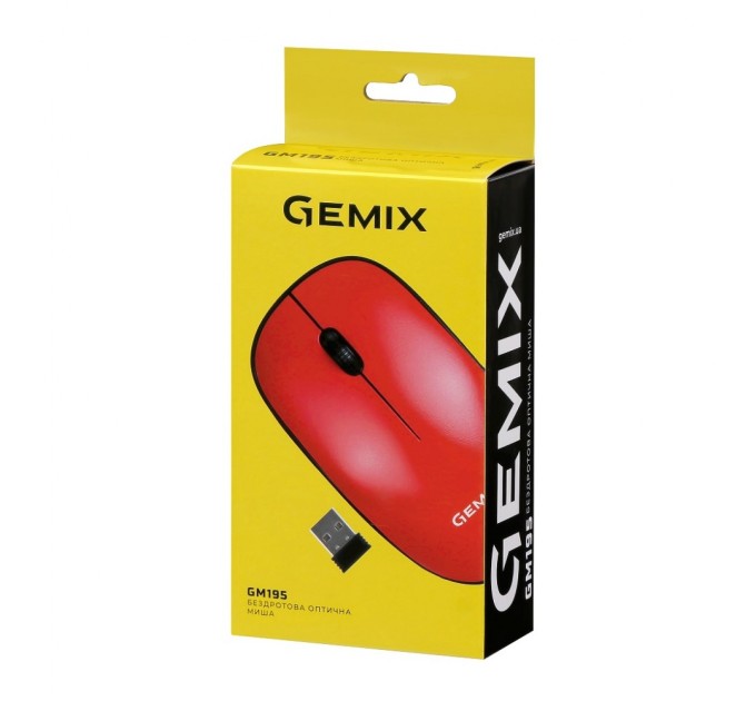 Мышка Gemix GM195 Wireless Red (GM195Rd)