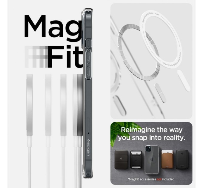 Чохол до мобільного телефона Spigen Apple iPhone 15 Ultra Hybrid MagFit Graphite (ACS06804)