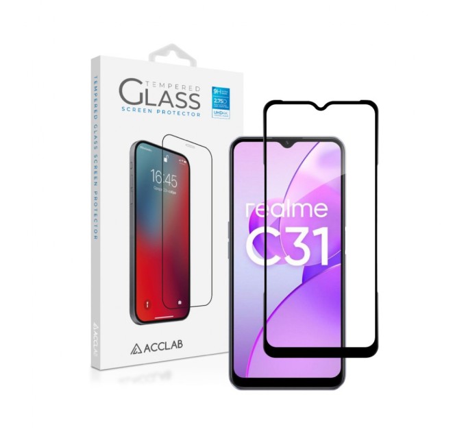 Скло захисне ACCLAB Full Glue Realme C31 (1283126540721)