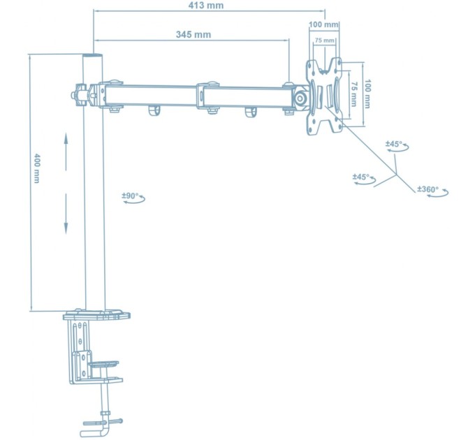 Кронштейн Walfix DM-300B