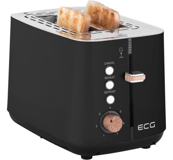 Тостер ECG ST 2768 Timber Black