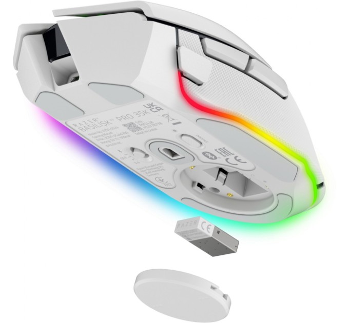 Мишка Razer Basilisk V3 Pro 35K Wireless/Bluetooth White (RZ01-05240200-R3G1)