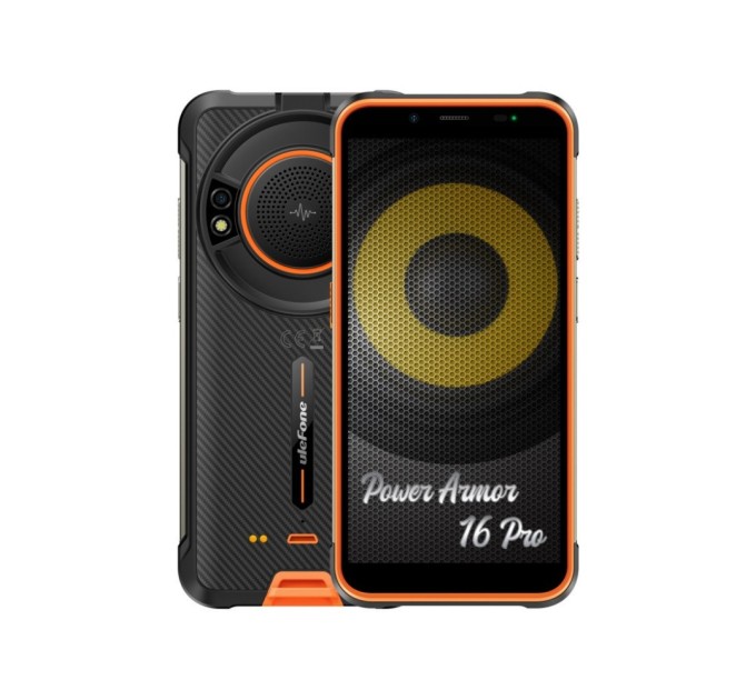 Мобільний телефон Ulefone Power Armor 16 Pro 4/64Gb Orange (6937748734840)