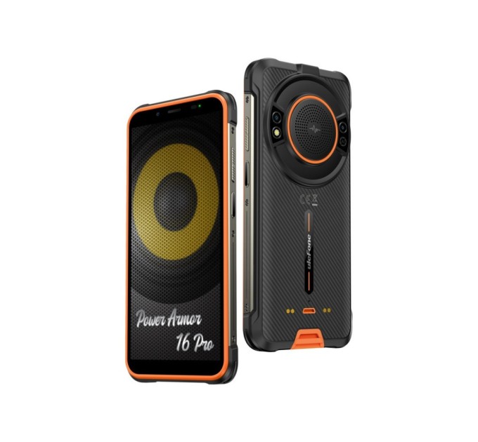 Мобільний телефон Ulefone Power Armor 16 Pro 4/64Gb Orange (6937748734840)