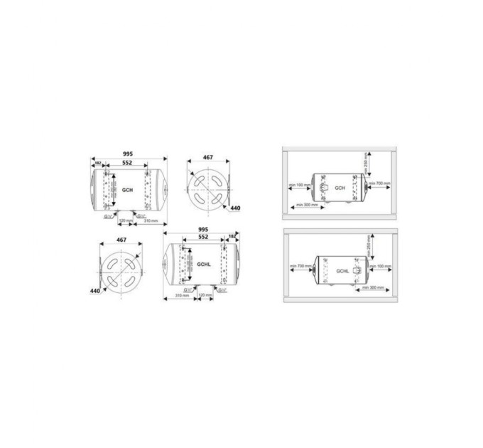 Бойлер Tesy BILIGHT H 100 (305324)