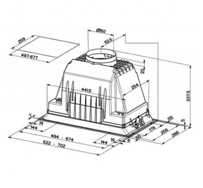 Витяжка кухонна Faber INKA PLUS HC X A70