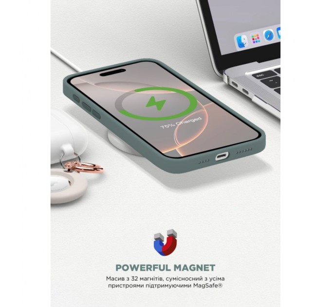 Чохол до мобільного телефона Armorstandart ICON2 MagSafe Apple iPhone 16 Pro Lake Green (ARM81318)