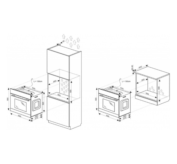 Духова шафа Hansa BOES684001