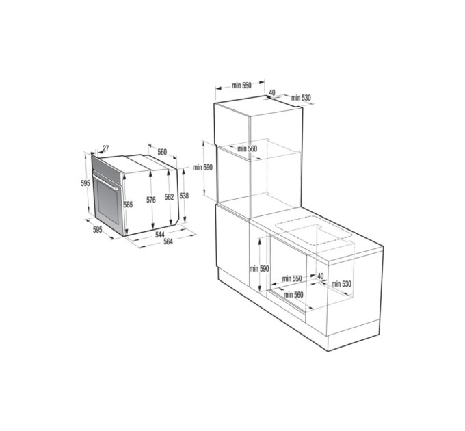 Духова шафа Gorenje BOP6373E28EBG