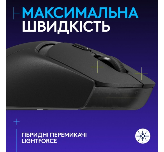 Мишка Logitech G309 Lightspeed Wireless/Bluetooth Black (910-007199)