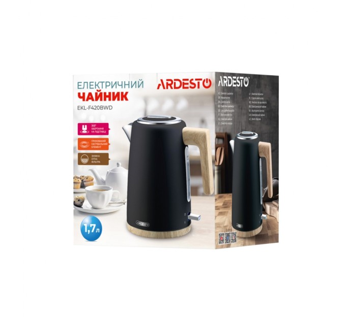 Електрочайник Ardesto EKL-F420BWD