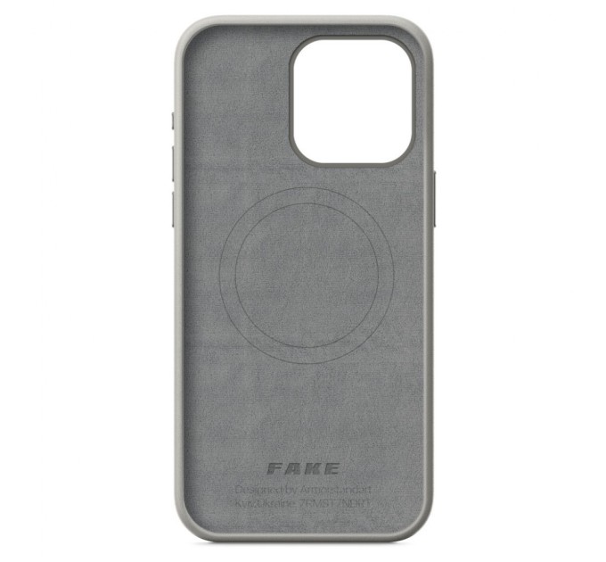 Чохол до мобільного телефона Armorstandart FAKE Leather Case Apple iPhone 15 Pro Max Grey (ARM76307)