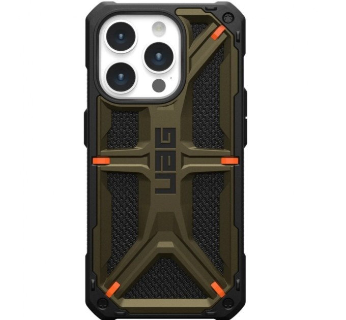 Чохол до мобільного телефона UAG Apple iPhone 15 Pro Max Monarch, Kevlar Elemental Green (11429811397B)