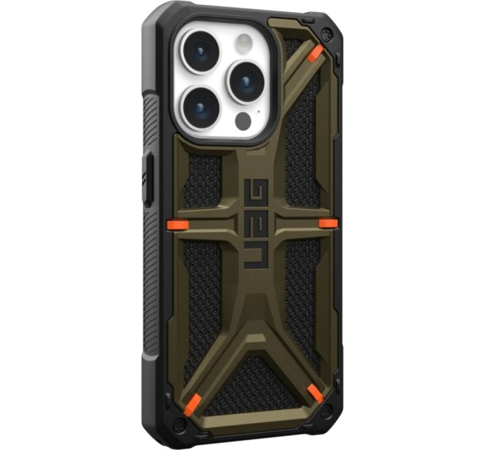 Чохол до мобільного телефона UAG Apple iPhone 15 Pro Max Monarch, Kevlar Elemental Green (11429811397B)