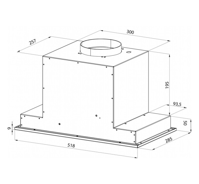 Витяжка кухонна Pyramida ABH 52 DD (1150) IX