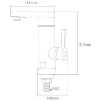 Проточний водонагрівач AQUATICA HZ 3.0кВт 0.4-5бар для кухн (9791123)