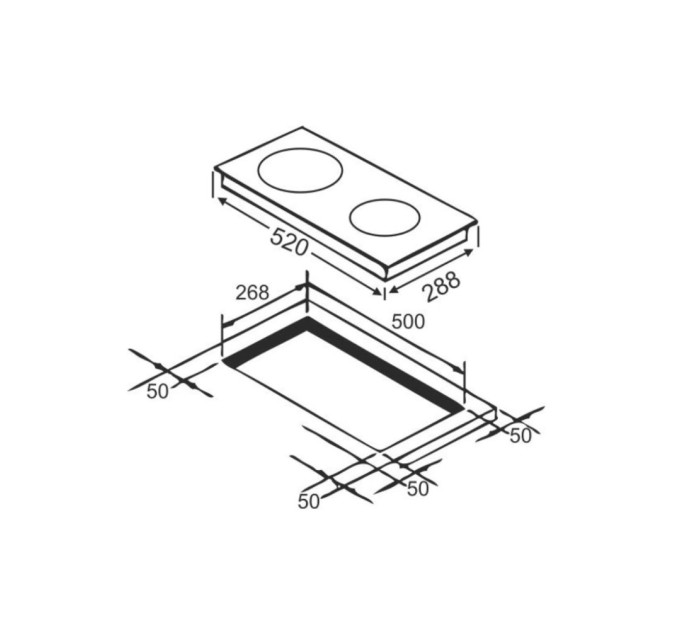 Варочна поверхня Interline HHV 536 SPT BA