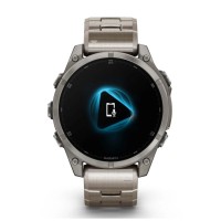 Смарт-годинник Garmin fenix 8 47mm, AMOLED, Saph, Ti/Bare/Graphite w/TiBand,Excl, GPS (010-02904-40)