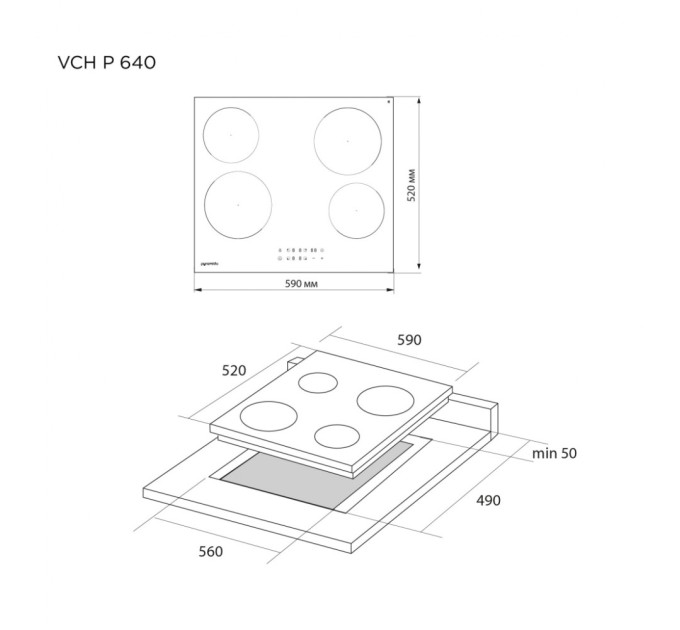 Варочна поверхня Pyramida VCH P 640