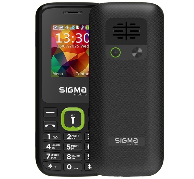 Мобільний телефон Sigma X-style 171 MINI Track Black-Green (4827798813720)