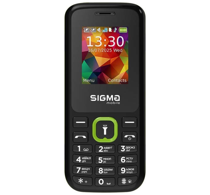 Мобільний телефон Sigma X-style 171 MINI Track Black-Green (4827798813720)