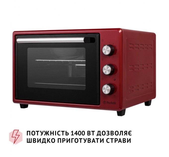 Електропіч Perfelli MIRAGE 37 RED