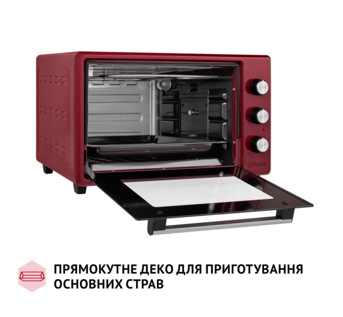 Електропіч Perfelli MIRAGE 37 RED