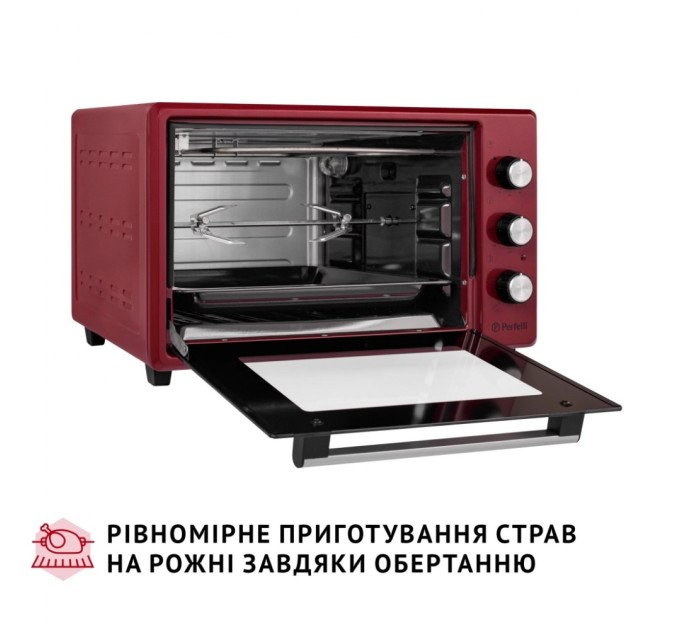 Електропіч Perfelli MIRAGE 37 RED