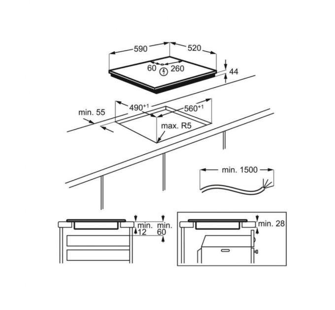 Варочна поверхня AEG IAE64843FB