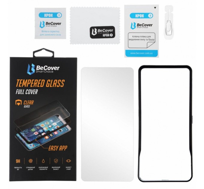 Скло захисне BeCover Premium Easy Installation Xiaomi Redmi Note 9 / 10X Clear (705473)