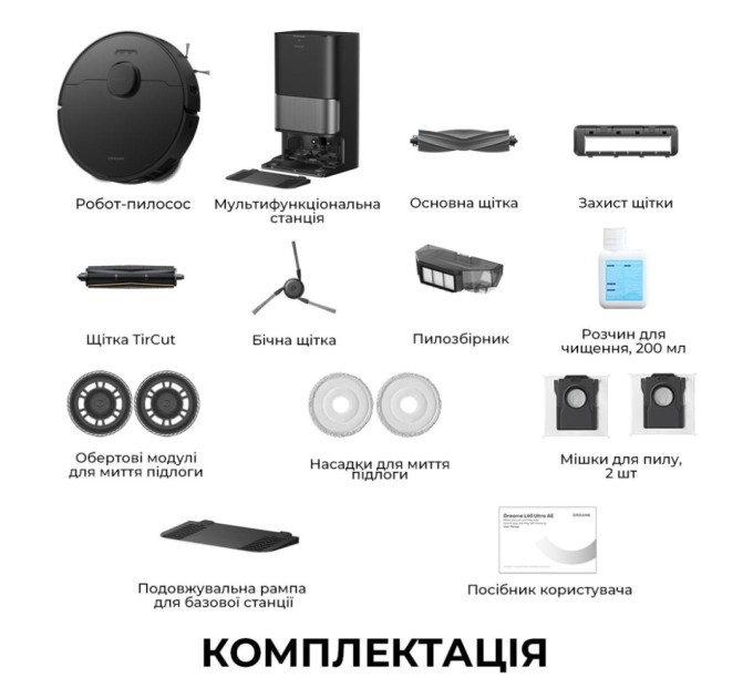 Пилосос Dreame L40 Ultra AE Black (RLL77SE-BLACK)