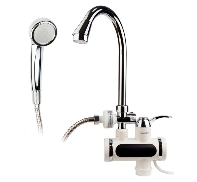 Проточний водонагрівач AQUATICA JZ 3.0кВт 0.4-5бар для ванн (9793203)