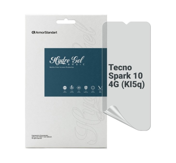 Плівка захисна Armorstandart Matte Tecno Spark 10 4G (KI5q) (ARM67791)