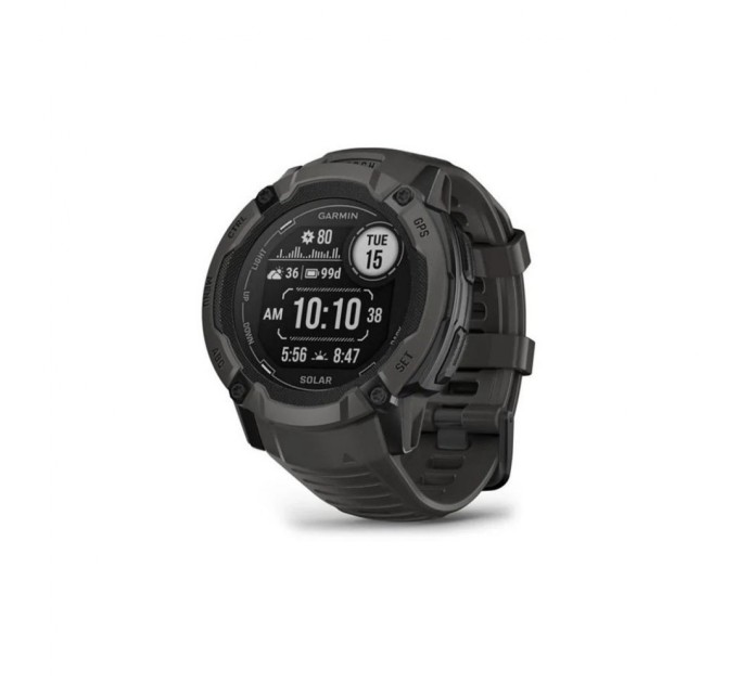 Смарт-годинник Garmin Instinct 2X, Solar, Graphite, GPS (010-02805-00)