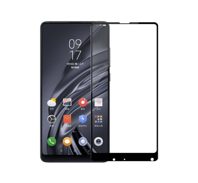 Стекло защитное PowerPlant Full screen Xiaomi Mi Mix 2, Black (GL605637)