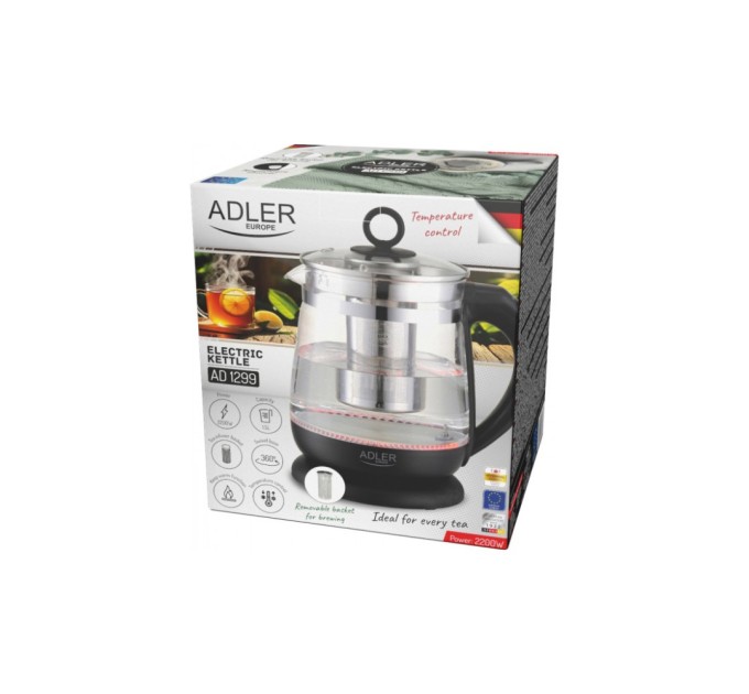 Електрочайник Adler AD 1299 black (AD1299b)