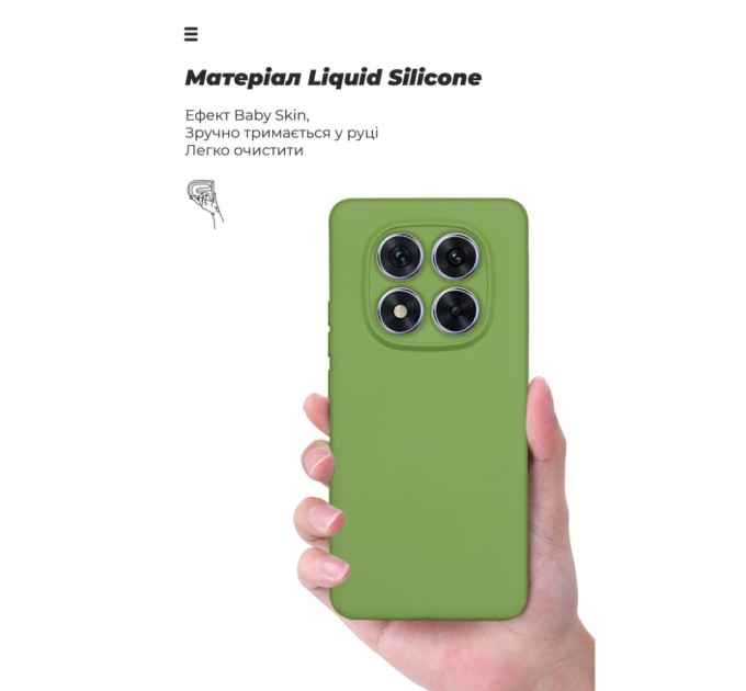 Чохол до мобільного телефона Armorstandart ICON Xiaomi Redmi Note 14 Pro 4G / Note 14 Pro 5G Camera cover Green (ARM79829)