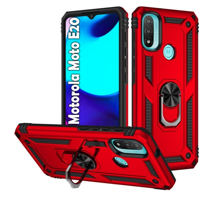 Чохол до мобільного телефона BeCover Military Motorola Moto E20 Red (708835)