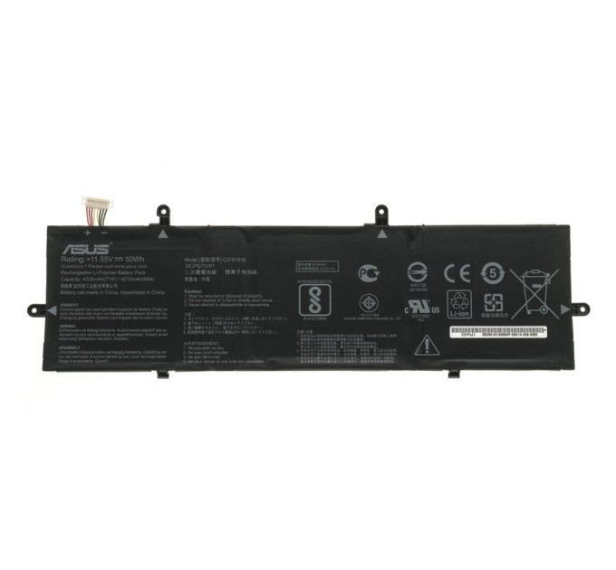 Акумулятор до ноутбука Asus ZenBook UX362 C31N1816, 4335mAh (50Wh), 3cell, 11.55V, Li-Pol AlSoft (A47967)