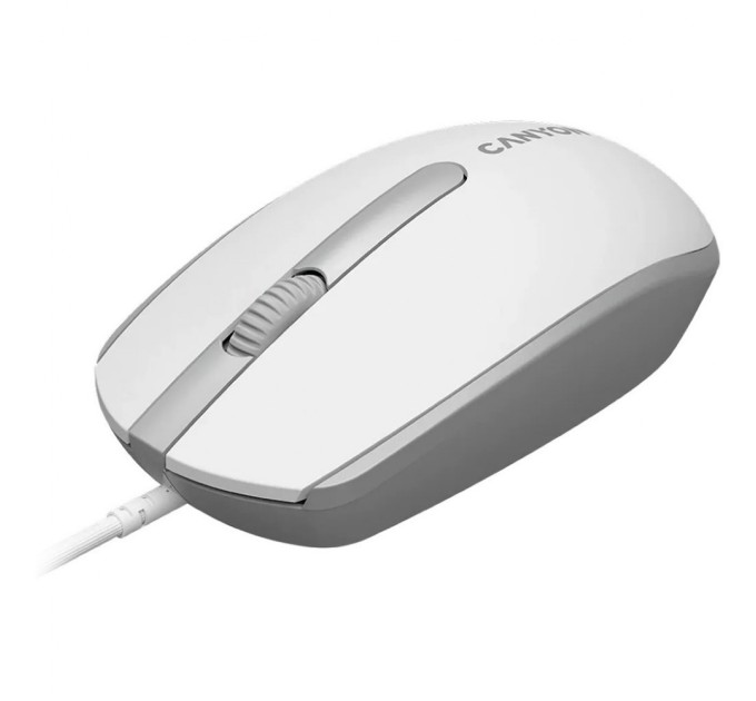 Мишка Canyon M-10 USB White Grey (CNE-CMS10WG)