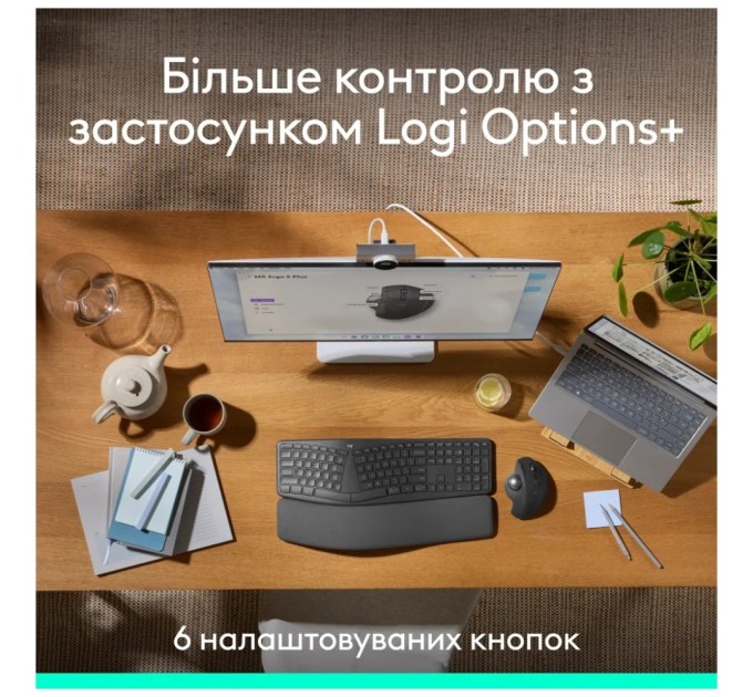 Мишка Logitech MX Ergo S Bluetooth Graphite (910-007260)