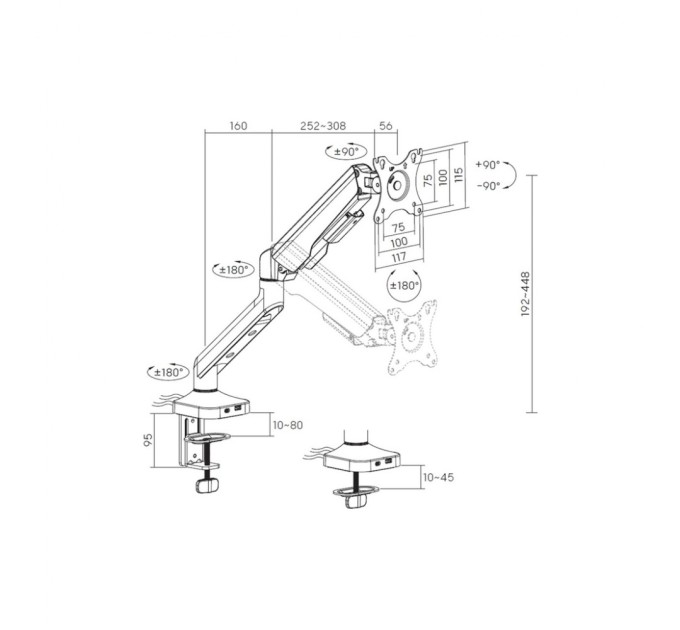 Кронштейн OfficePro MA451B