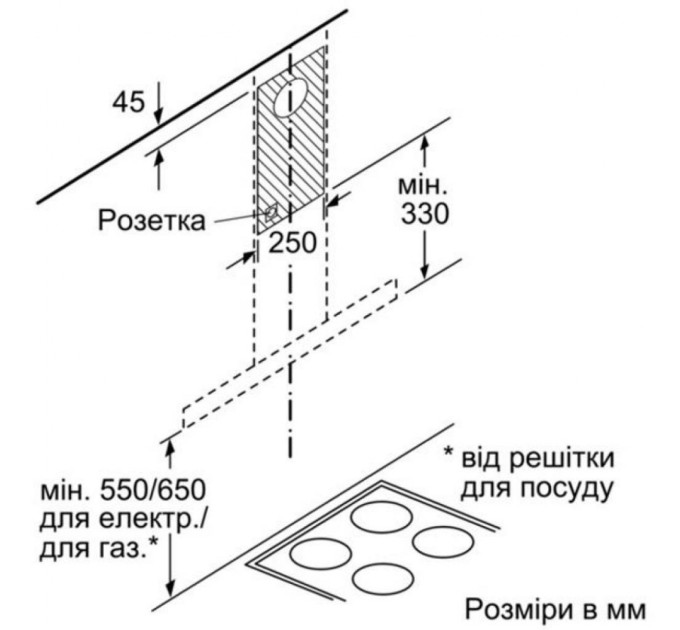 Витяжка кухонна Siemens LC66BHM50