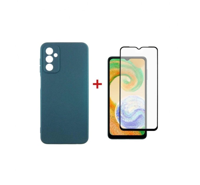 Чохол до мобільного телефона Dengos Samsung Galaxy A04s Case + Glass (Green) (DG-KM-78)