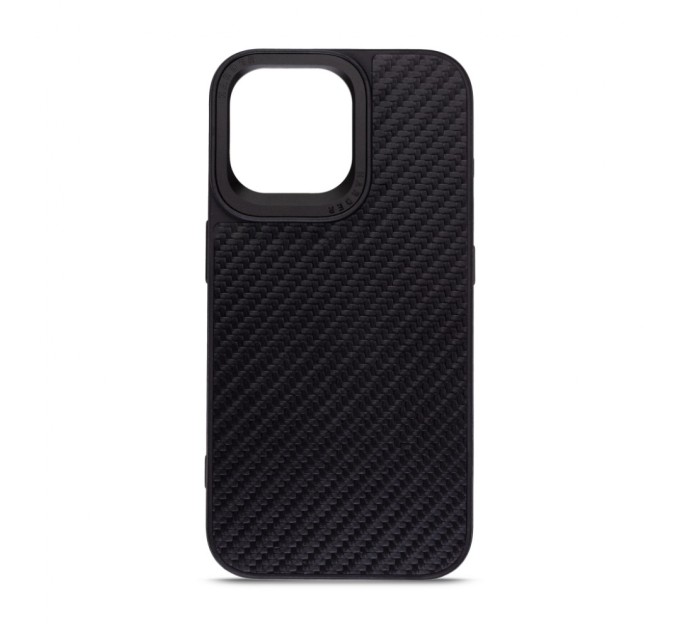 Чохол до мобільного телефона Harder Carbon Pattern Apple iPhone 15 Pro Max Black (ARM76778)